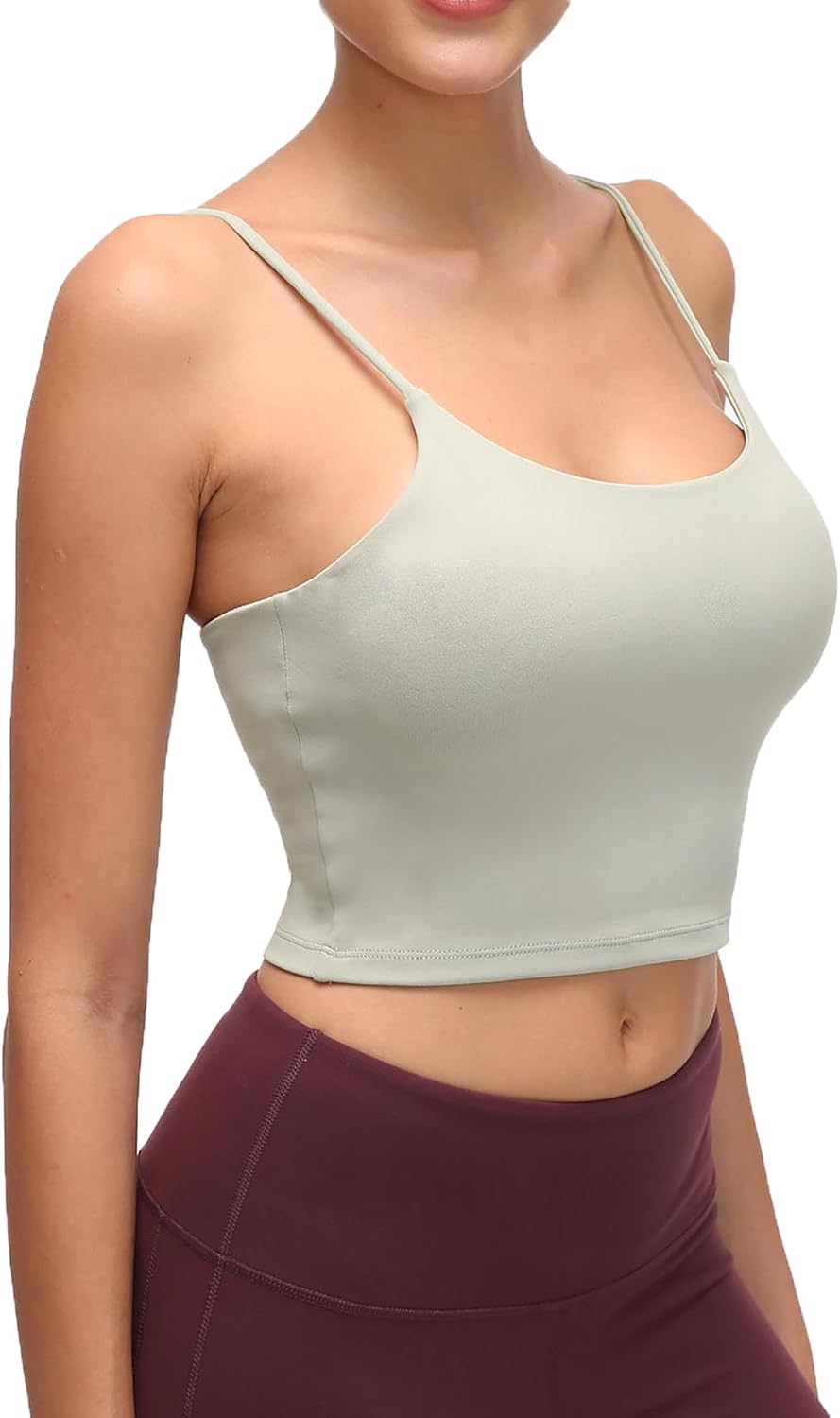 Lemedy Women Padded Sports Bra Yoga Tank Top