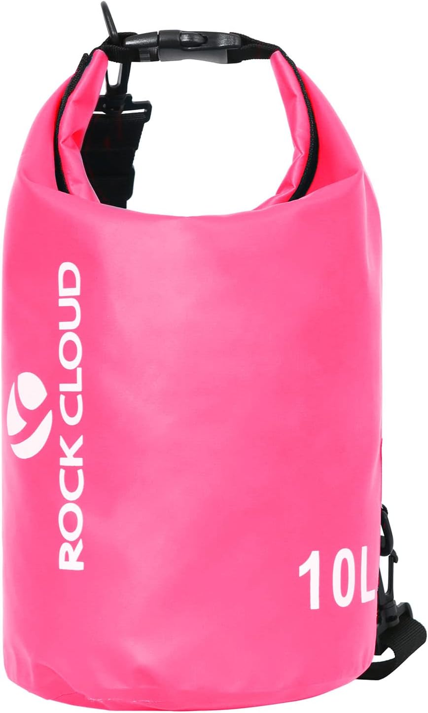 ROCK CLOUD Dry Bag Waterproof 10L Dry Sack for Kayaking Rafting Boating Beach Surfing Swimming Canoe Camping Hiking Fishing Ski