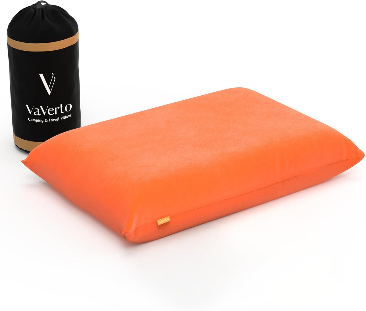 Vaverto Camping Pillow - Backpacking Memory Foam Travel Pillow - Blue