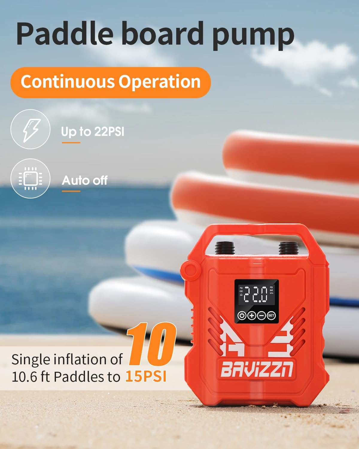 Paddle Board Pump, Electric SUP Pump for Paddle Board Inflatables
