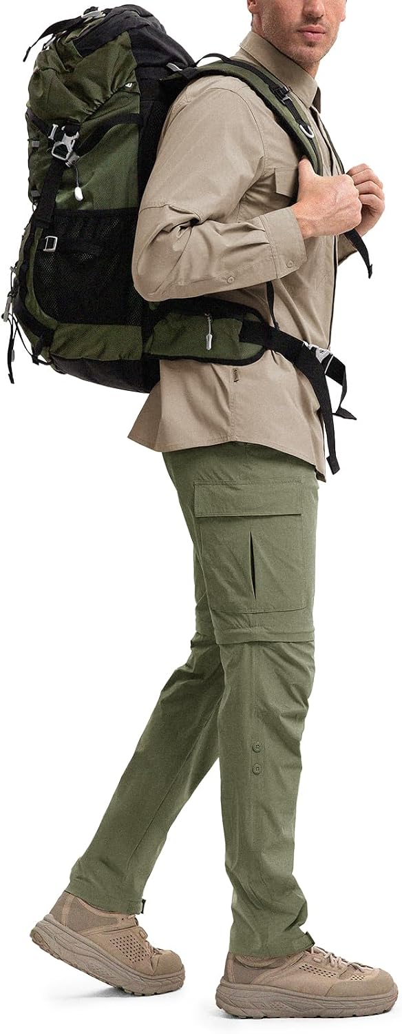 Moosehill Men's Hiking Pants: Convertible Quick-Dry
