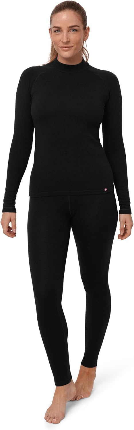 DANISH ENDURANCE Merino Wool Base Layers Women, Extreme Warm Set
