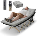 HABUTWAY Camping Cots for Adults, 600lbs Capacity, Folding Camping Cot with Mattress, Sleeping Cots for Adults with Carry Bags for Travel,Beach,Patio,Home Office,Nap Time