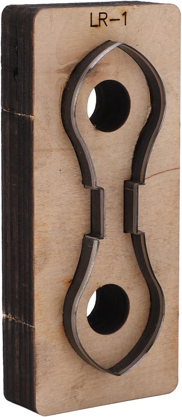Hyuduo Leather Cutting Die, Alloy Steel Stamping Punching Cutter for DIY Leather Craft, Handmade Wallet Belt Making, Scrapbooking, High Density Metal Punch Mold for Craft Enthusiasts