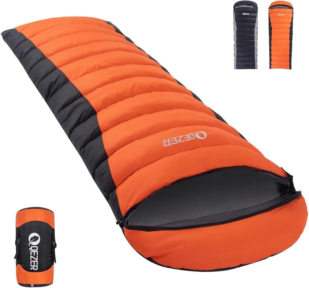 Down Sleeping Bag for Adults, 600FP Cold Warm Weather Backpacking