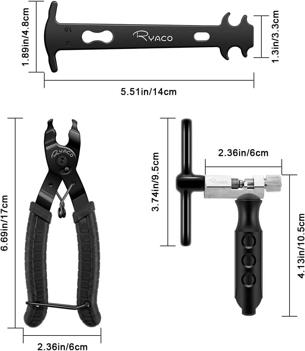 Ryaco Bike Chain Tools Set Chains Link Repair, Professional Tool Kit