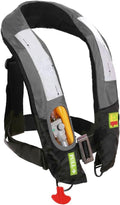 Top Safety Adult Life Jacket with Whistle - Manual Version Inflatable Lifejacket Life Vest Preserver PFD for Boating Fishing Sailing Kayaking Surfing Paddling Swimming - Adjustable Life Saving Vest