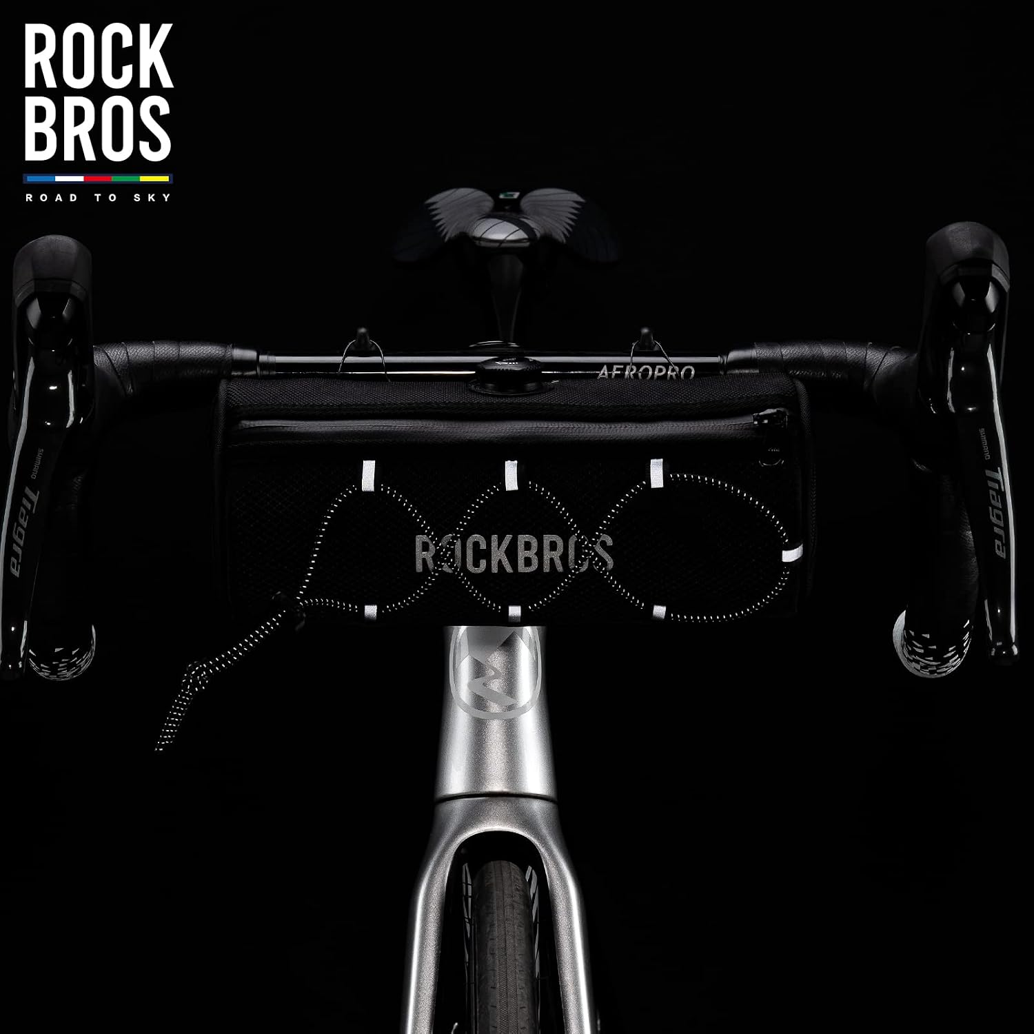 ROCKBROS ROAD TO SKY Bike Handlebar Bag 2L Knob Mount Lightweight