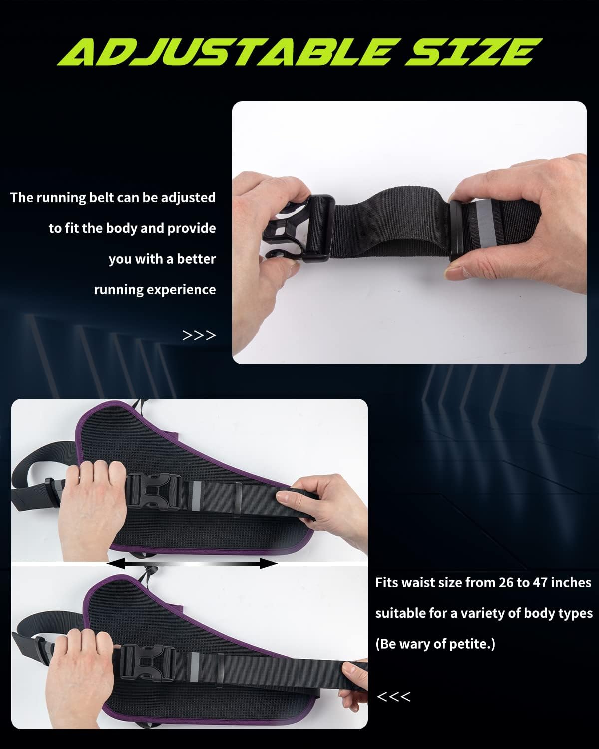 Labeol Running Belt, Waterproof Hydration Belt with Water Bottle Holder