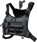 Muserise Outdoor Chest Bag For Men and Women, Tactical Vest For Running, Cycling, EDC Chest Pack Rig For Sports and Workouts