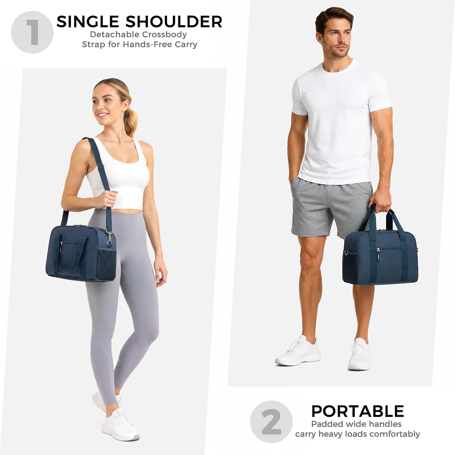 Searock 14-Inch Small Gym Bag for Men & Women, Mini Duffle Bag for Travel