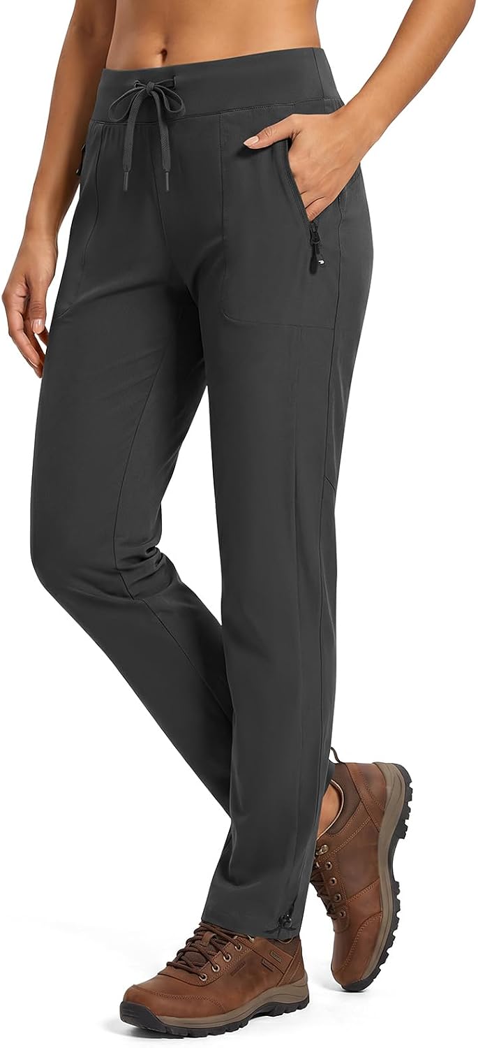 TBMPOY Women's Hiking Pants Lightweight Water Resistant Stretch