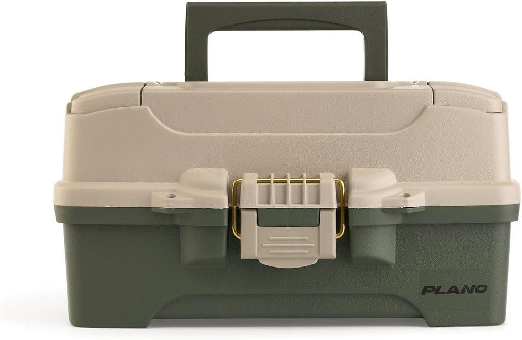 Plano 2-Tray Tackle Box with Dual Top Access, Blue Metallic/Off White, Premium Tackle Storage, 620206, One Size