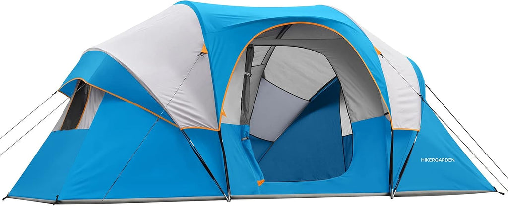 HIKERGARDEN 10 Person Tents for Camping Family Outdoor Dome Tent