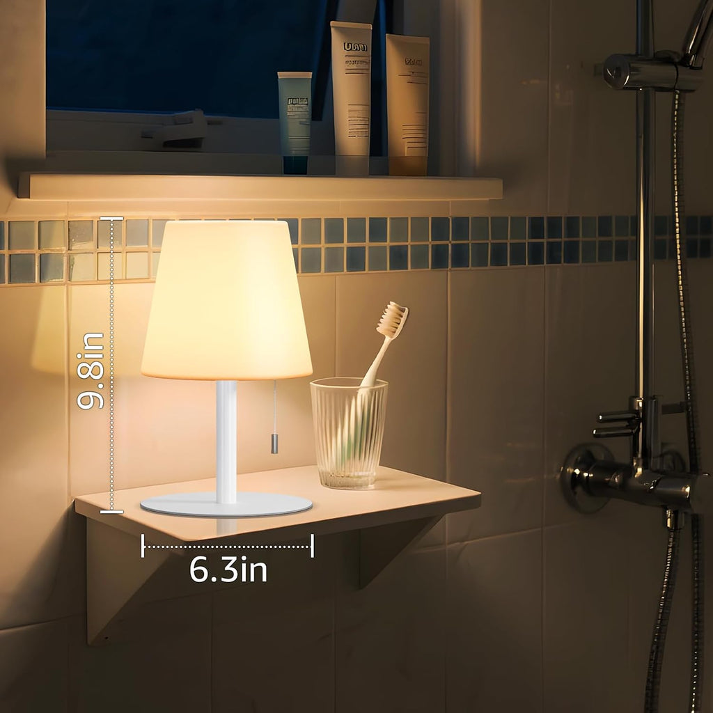 uuffoo Shower Lamp Rechargeable Cordless Light Waterproof for Bathroom Spa