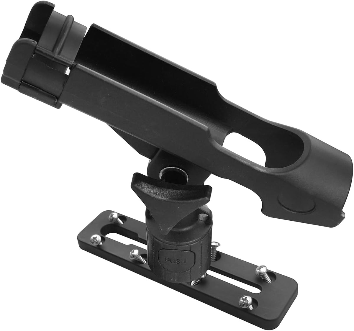 Kayak Fishing Rod Holder , Fishing Boat Rods Holder with T-Shaped Screw, 360° Adjustable Kayak Fishing Pole Holder Mounted Track or Kayak