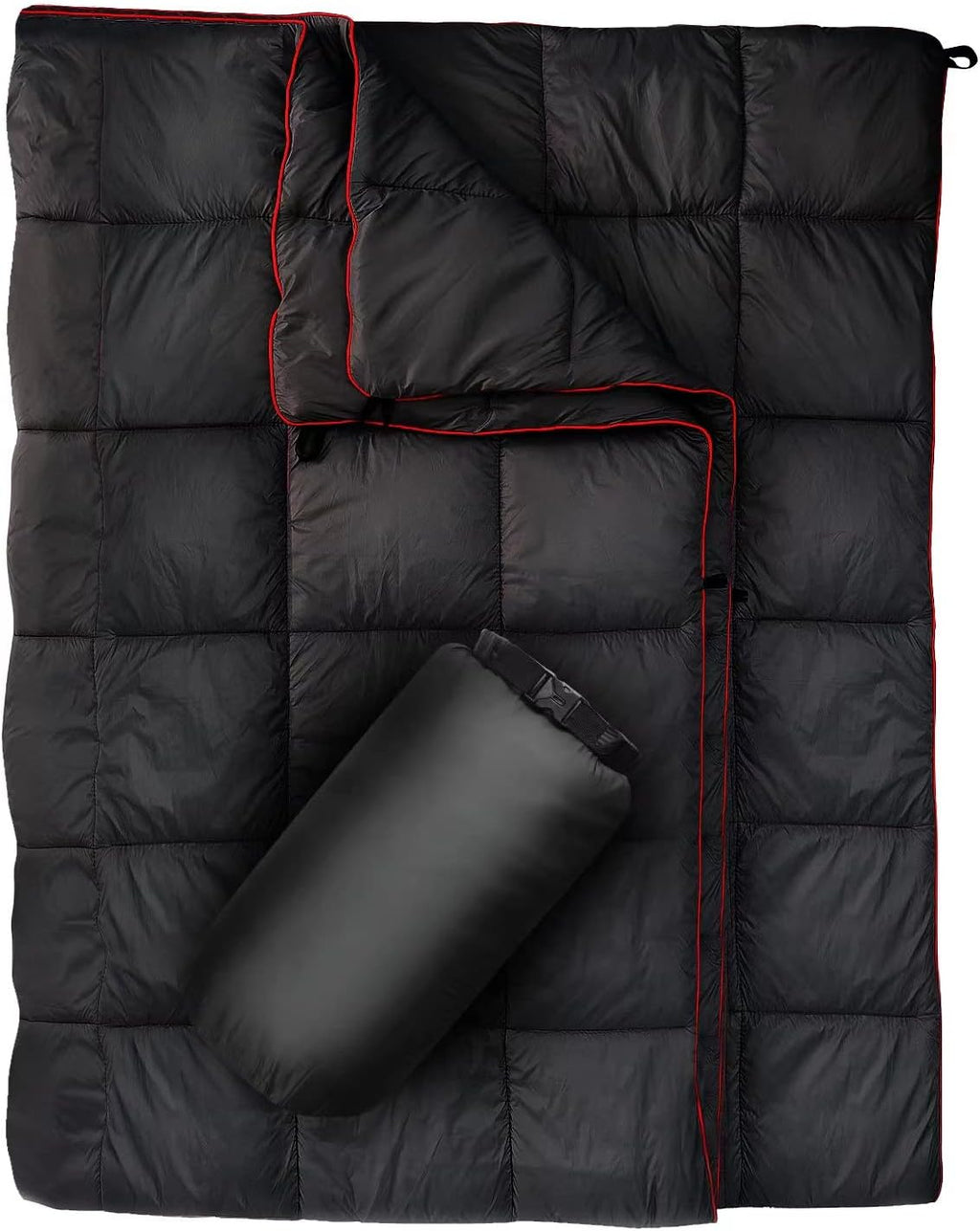 Outdoor Puffy Camping Blanket, Large Outdoor Blanket Waterproof, 55*79''