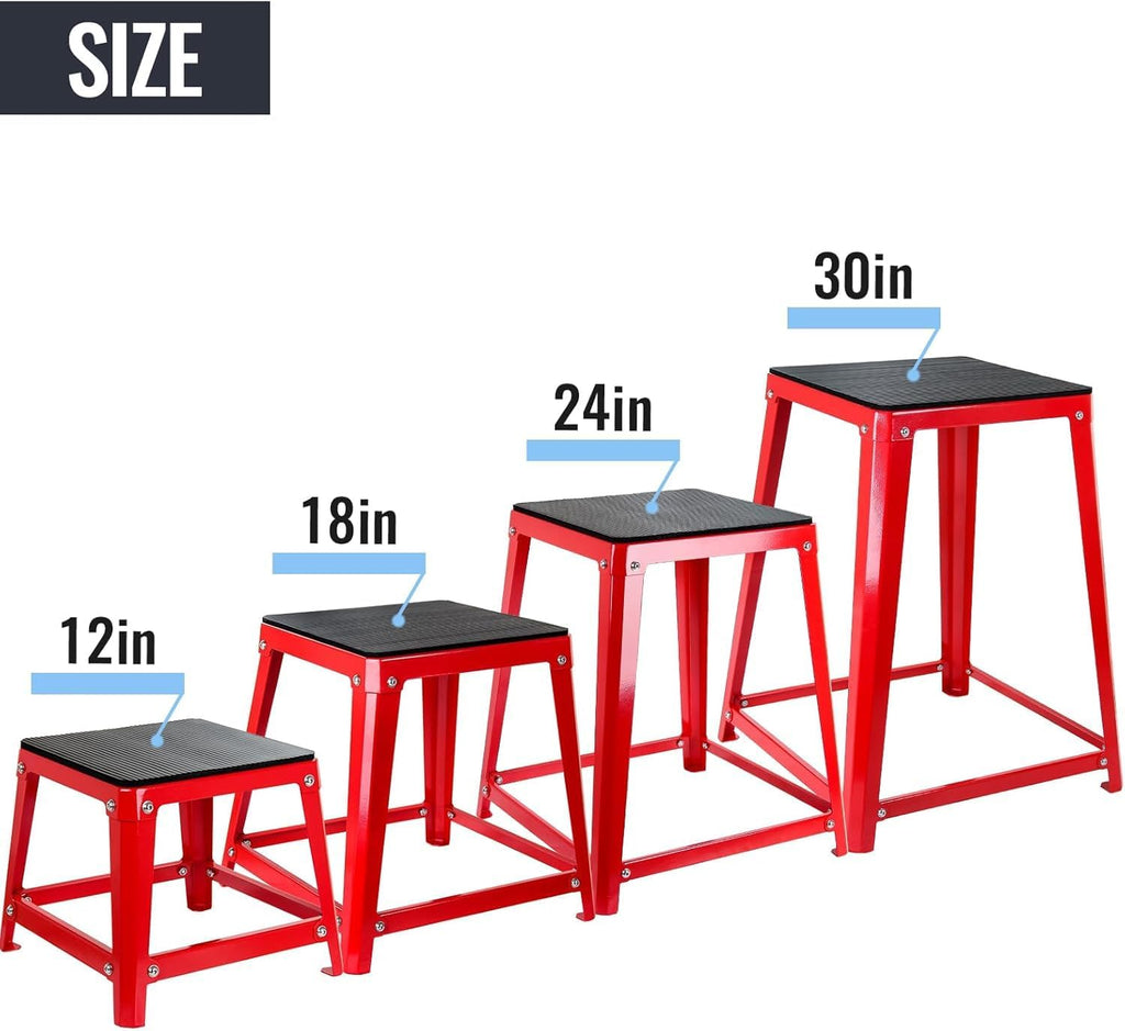 Plyometric Boxes Steel Plyo Box Fitness Exercise Jump Box For Home Gym Plyometric Jumping Exercises