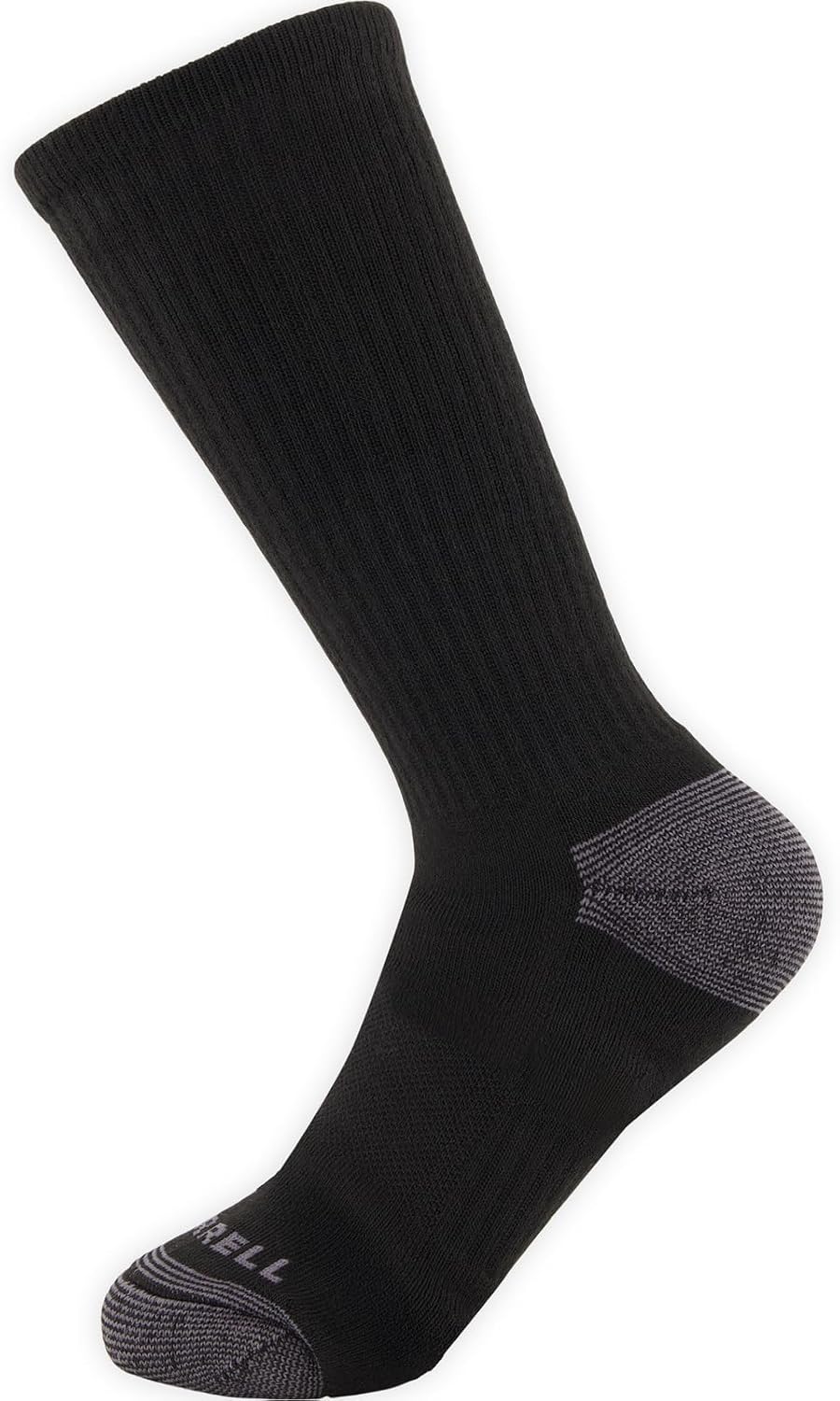 Merrell Unisex Eco Cushioned Crew Socks, Recycled Sustainable Hiker With Targeted Cushion