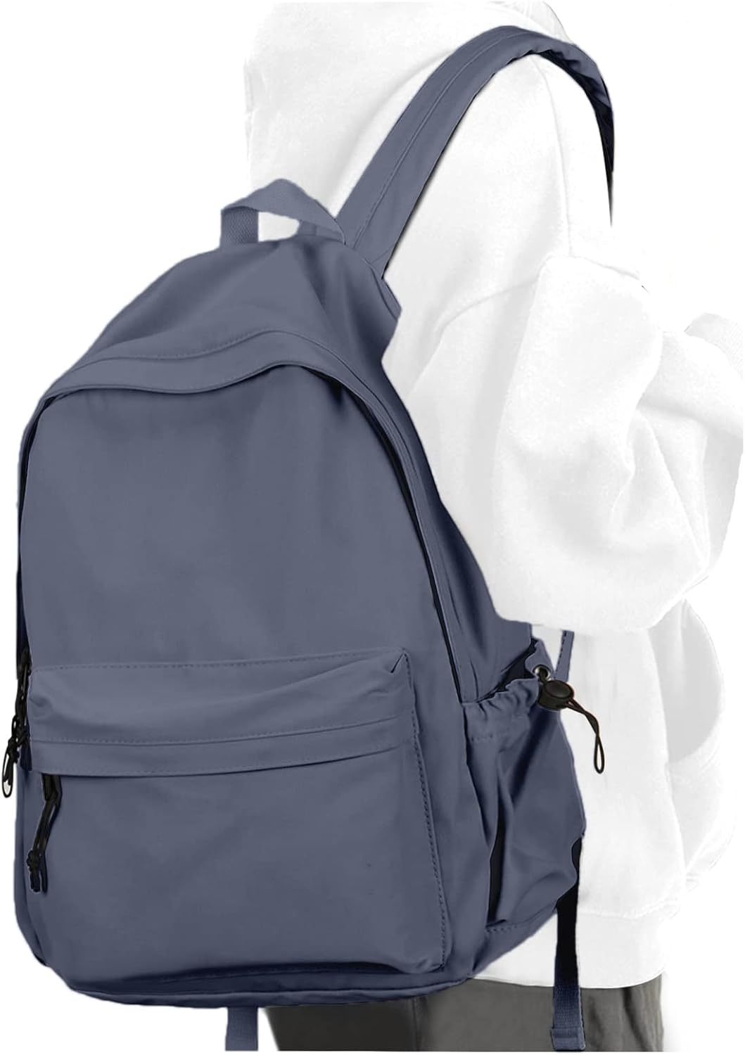 Beige School Backpack for Girls Water Resistant High School Book Bag Simple Backpack for Teens Boys Girls, Lightweight Middle School Back Pack Daypack