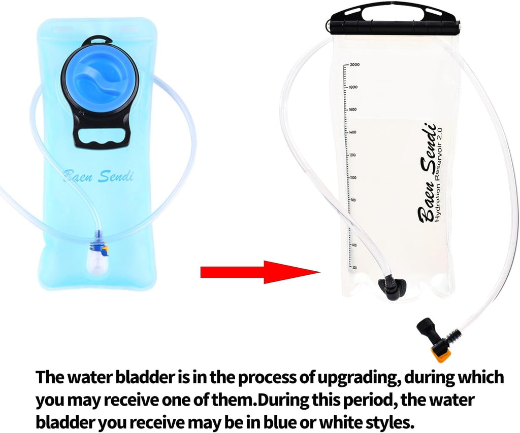 2 Pack Hydration Pack with 2L Backpack Water Bladder - Great for Outdoor Sports of Running Hiking Camping Cycling Skiing