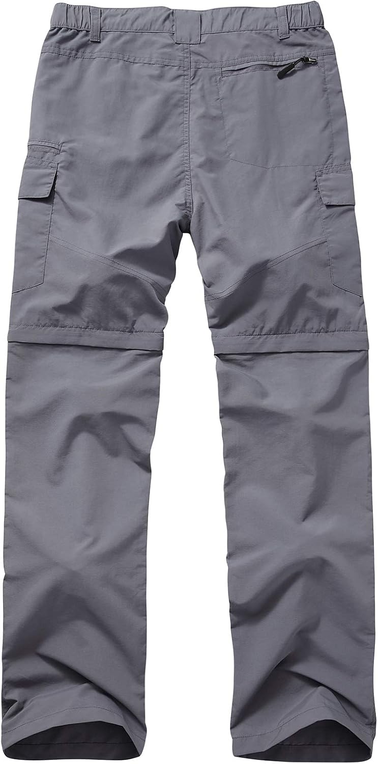 linlon Boy Scout Pants Hiking Mens Convertible Zip Off Safari Fishing