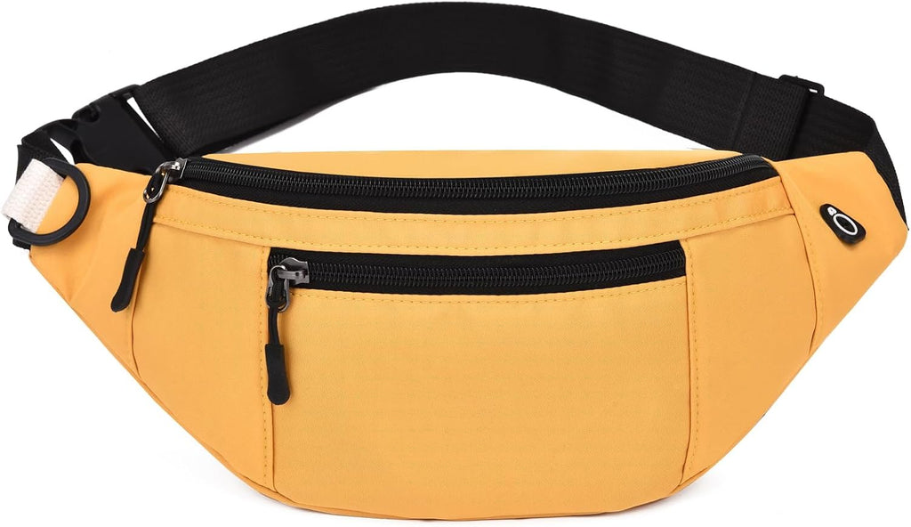 Crossbody Fanny Pack for Men&Women,Large Waist Bag & Hip Bum Bag with Adjustable Strap for Outdoors Workout Traveling Casual Running Hiking Cycling
