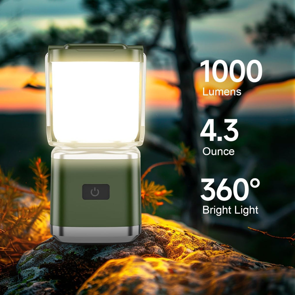 LED Ultra Bright Camping Lantern, Camping Light with 4 inch, 2 Pack