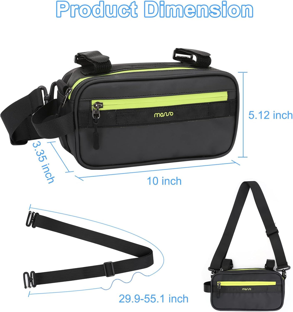 MOSISO Bike Handlebar Bag, Bicycle Frame Case Cycling Front Pouch