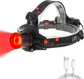 WINDFIRE Red Light Headlamp Rechargeable Red Hunting Head Light Zoomable