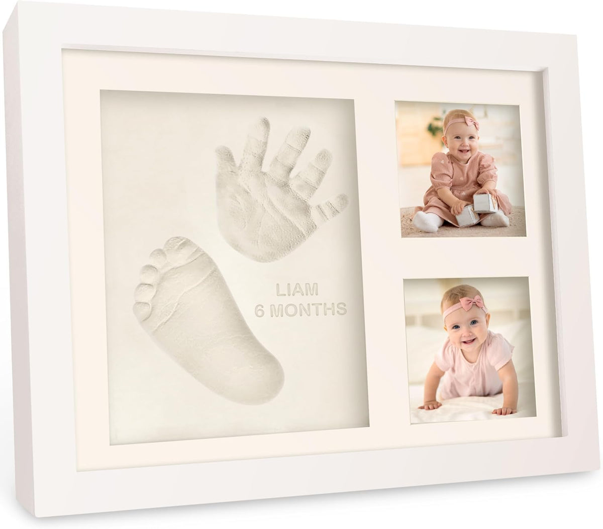 Baby Hand and Footprint Kit Quick Dry Clay Baby Footprints (Alpine White)