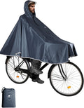 ANYOO Waterproof Rain Poncho Bike Bicycle Rain Capes Lightweight for Adults