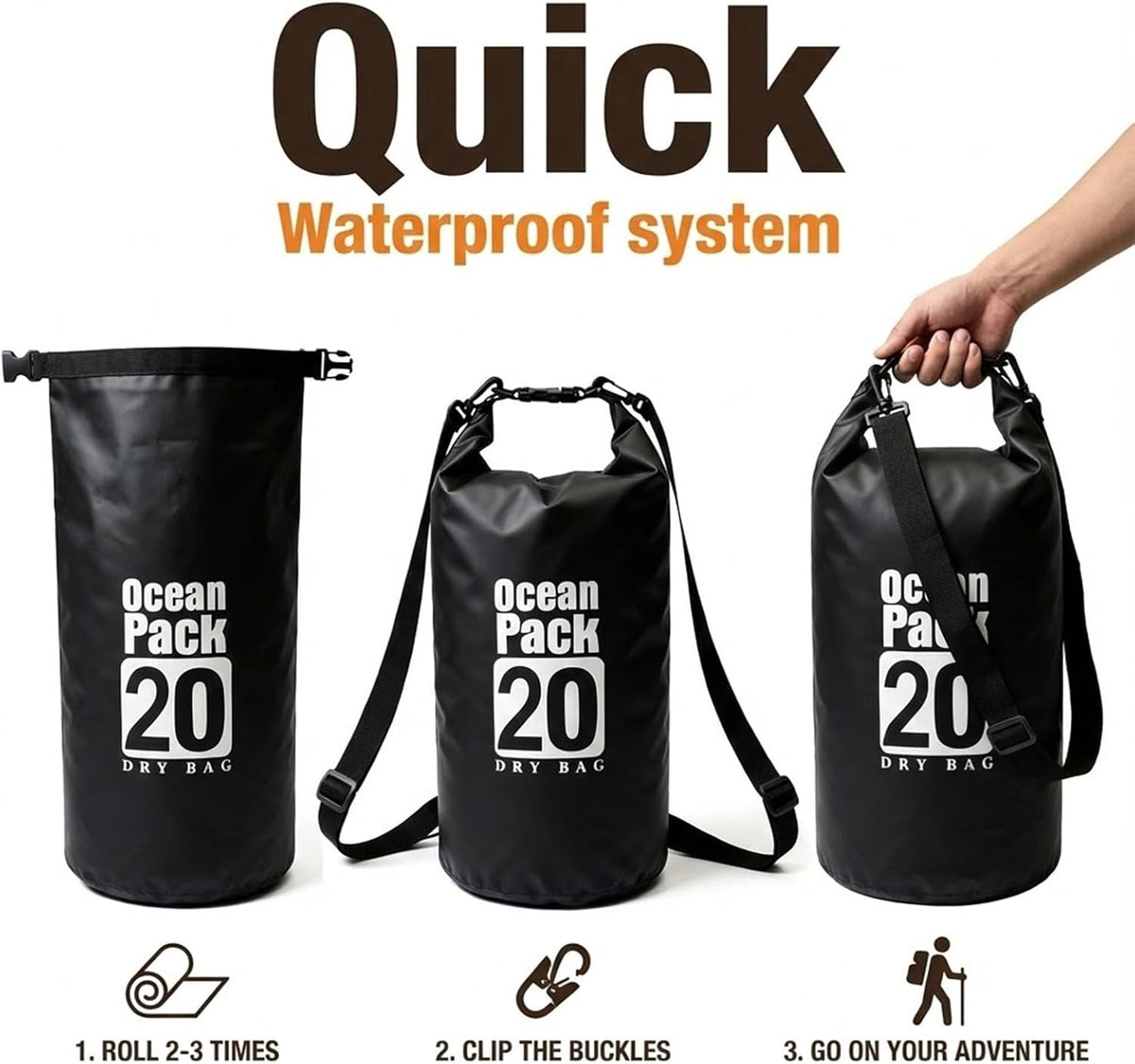 Floating Waterproof Dry Bag for Kayaking Boating Paddle Boarding