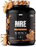 REDCON1 MRE Whole Food Protein Powder, Peanut Butter Cookie - Meal Replacement Made with Animal and Plant Based Protein Sources, Nutrient and Calorie Dense, 0g Added Sugar (24 Servings)