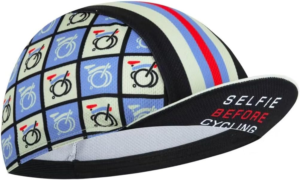 Funny Cycling Cap - Men and Women Cycling Hat-Under Helmet Bike Cap One Size