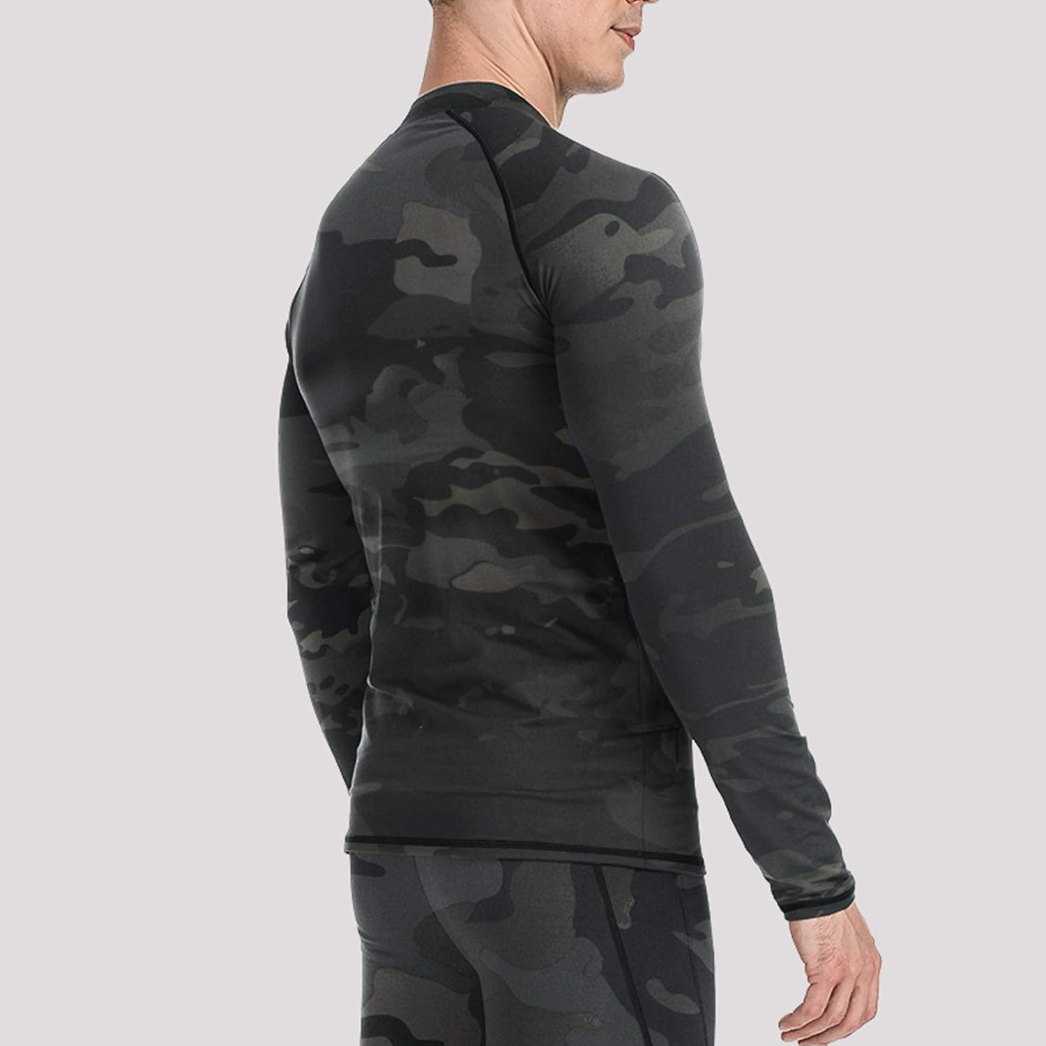 MEETYOO Thermal Underwear for Men, Winter Gear Long Johns Base Layer Top and Bottom Set for Skiing Running