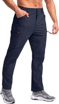 Pudolla Men's Lightweight Hiking Pants with 7 Pockets Quick Dry Water Resistant Fishing Travel Pants