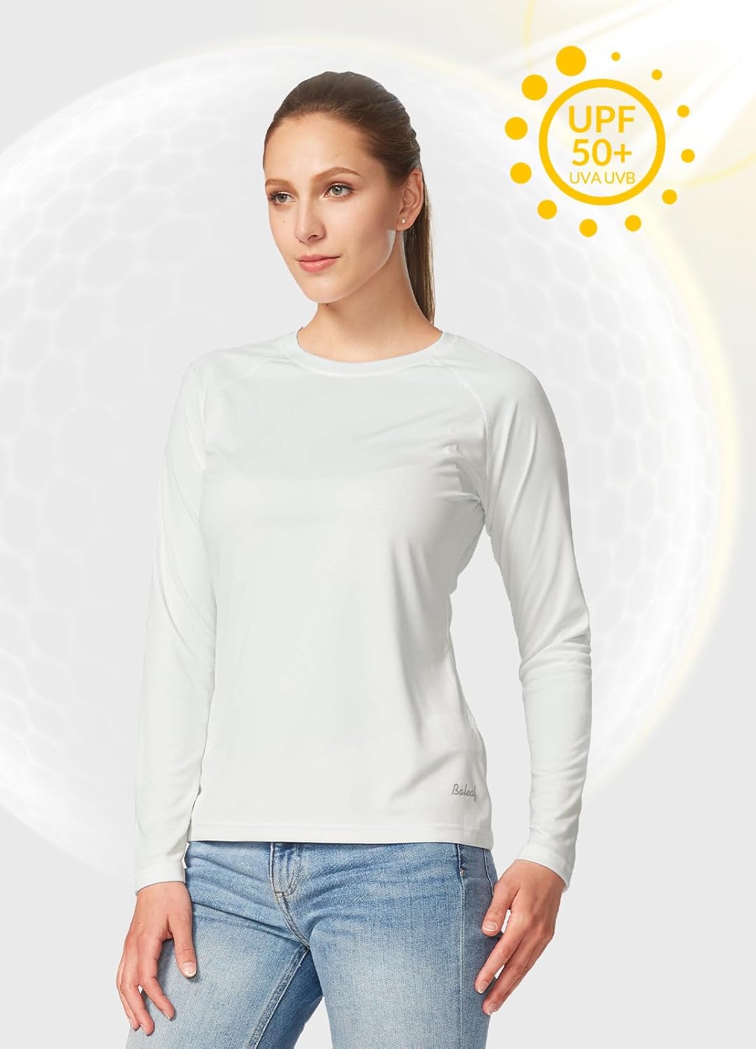 baleaf Women's UPF 50+ Sun Shirts Long Sleeve Stretchy Quick Dry