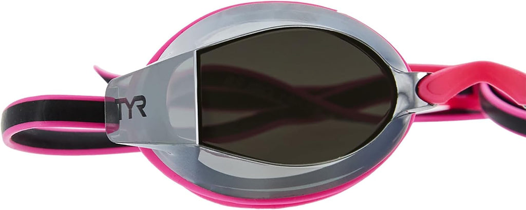 TYR Youth Black Ops 140 EV Mirrored Racing Goggles - Competition Ready Swim Goggles with Wide Vision, Anti-Fog, UV Protection