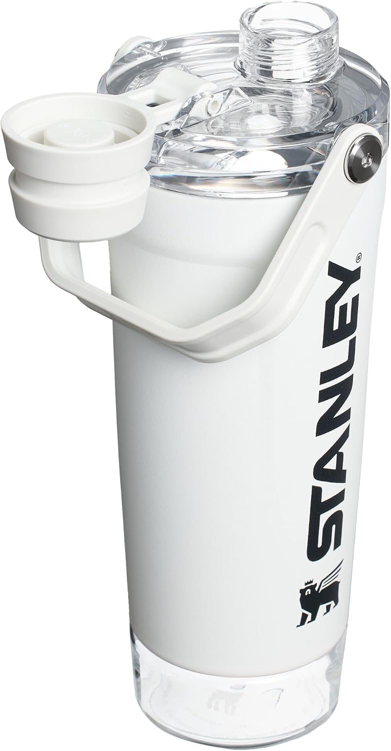 STANLEY Vitalize Shaker Bottle, 20 oz, Chalk