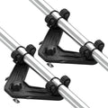 Huntury DoubleHeader Kayak Track Paddle Holder, Save Kayak Track Space, Kayak Paddle Clip, Kayak Track Mount Accessories, Kayak Oar/Fishing Net Holder for Fishing, Pack of 2