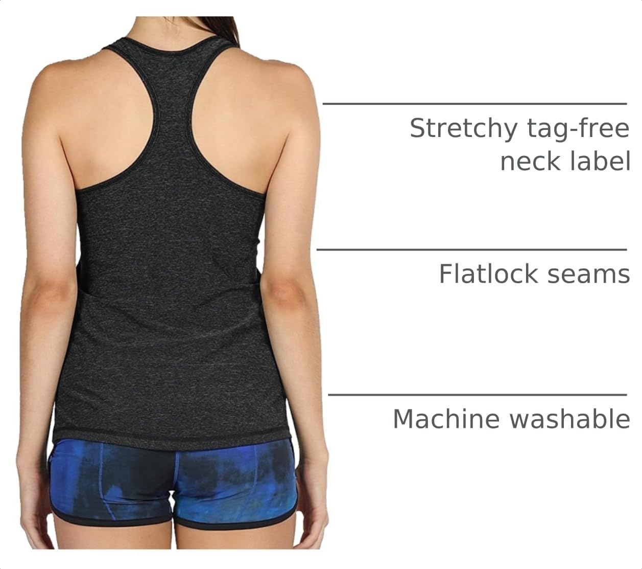 icyzone 3 Pack Women's Racerback Workout Tank Tops
