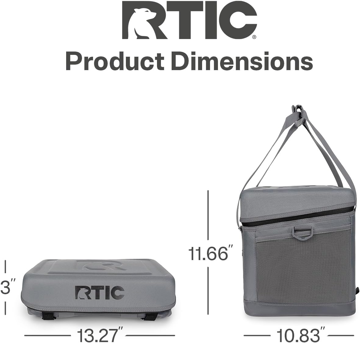 RTIC Everyday Cooler, Soft Sided Portable Insulated Cooling for Lunch, Beach, Drink, Beverage, Travel, Camping, Picnic, for Men and Women