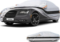 10 Layer Sedan Car Cover Waterproof All Weather for Automobiles,100% Waterproof Outdoor Car Covers Rain UV Dust Protection. Custom Fit for Chrysler 300, Audi A8, BMW 7 Series, etc