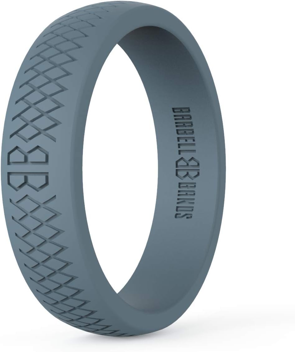 Silicone Ring For Women | Premium Rubber Wedding Band | Perfect For Fitness, Lifting, Active Lifestyle - Comfortable and Durable