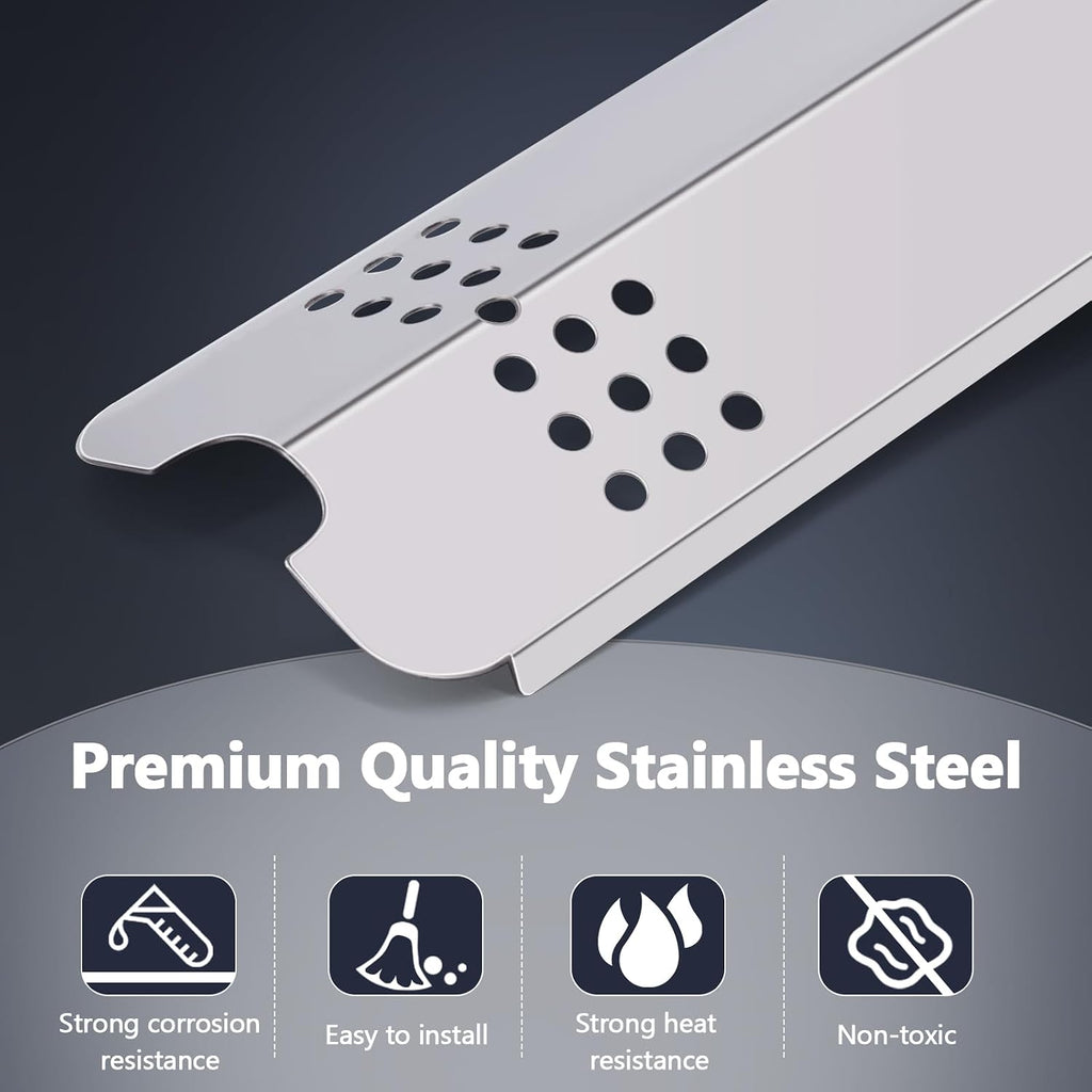 Hiorucet Grill Grate Replacement Parts for Charbroil Gas2Coal 463340516, 463370516, 463370519, Grid Cooking Grates, Heat Plate, Burner, Crossover Tube, Igniter for Char Broil Gas 2 Coal Grill Parts.