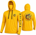 Fishing Shirts for Men,UPF50 Hooded Long Sleeve with Gaiter, Sun Protection Dry Fit Apparel, Face Mask, Fishing Clothes