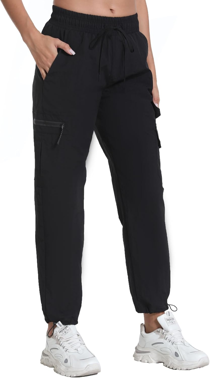 Rrosseyz Women's Hiking Pants with Pockets Lightweight Water Resistant