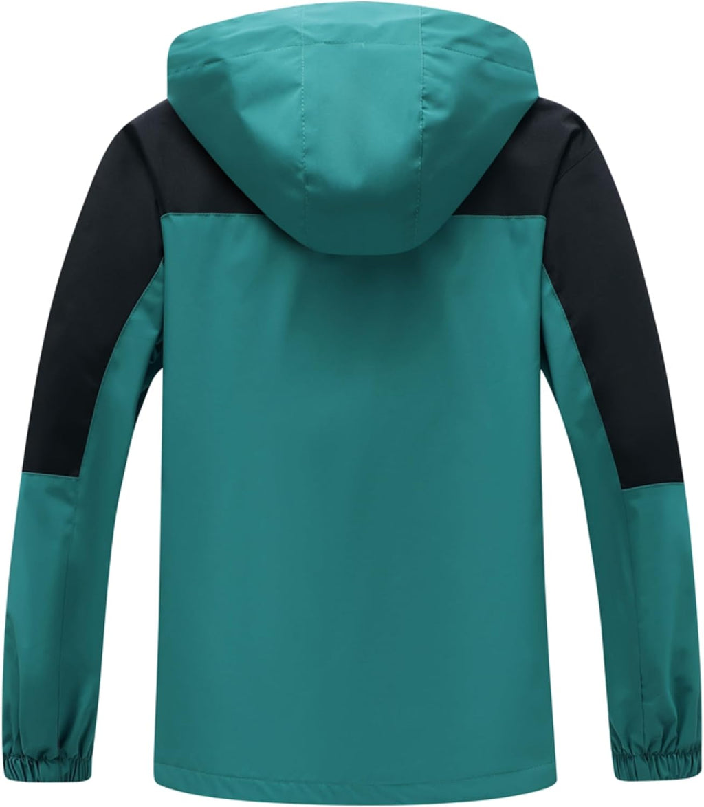 GIISAM Rain Jacket for Men, Mens Waterproof Raincoat Lightweight Rain Jackets Outdoor Rain Coat Windbreaker with Hood