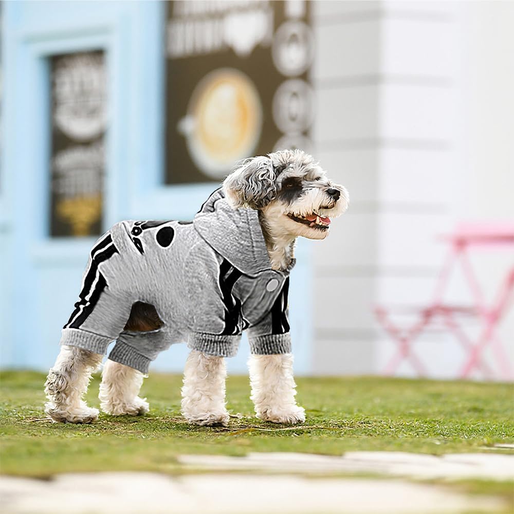 Dog Hoodie 4 Legs Jumpsuit Puppy Clothes Pullover Sweatshirt Pet Coat